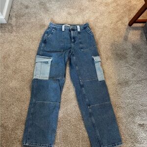 PacSun Blue Cargo Jeans